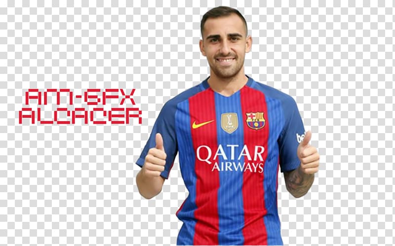 Paco Alcácer FC Barcelona Deportivo Alavés 2017–18 La Liga El Clásico, fc barcelona transparent background PNG clipart