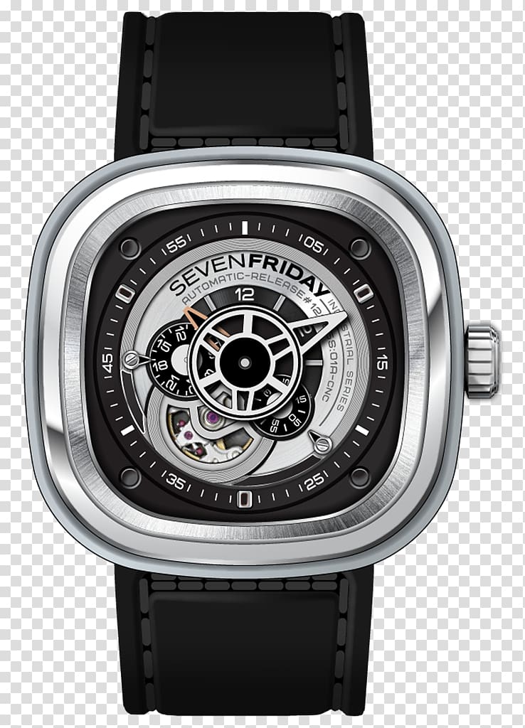 SevenFriday Automatic watch Industrial Revolution Miyota 8215, watch transparent background PNG clipart