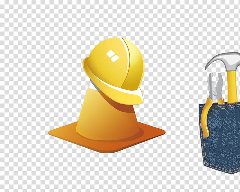 Construction site safety Hard hat, helmet transparent background PNG clipart