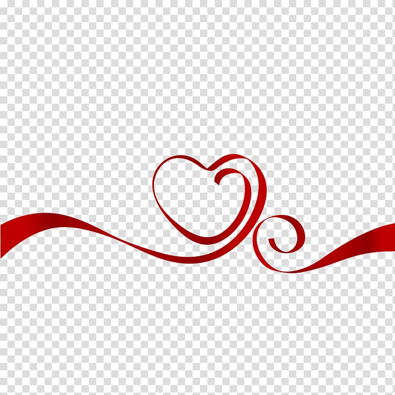 red heart , Euclidean Icon, Heart, shaped ribbon blind date transparent background PNG clipart