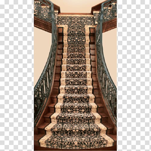 Stairs Carpet Stair rod Loper Wood flooring, stair transparent background PNG clipart