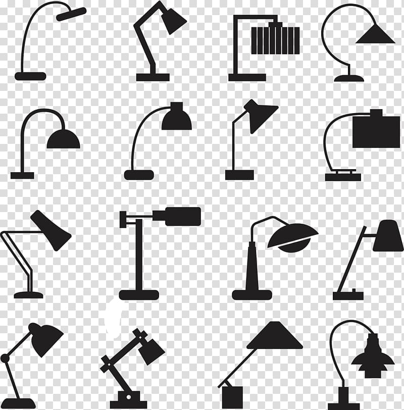 Table Lamp Euclidean , Hand-painted all kinds of table lamp transparent background PNG clipart