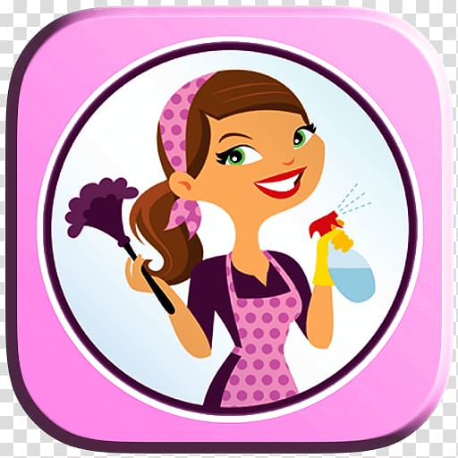 Cleaner Maid service Housekeeper Cleaning, cartoon cleaning lady transparent background PNG clipart