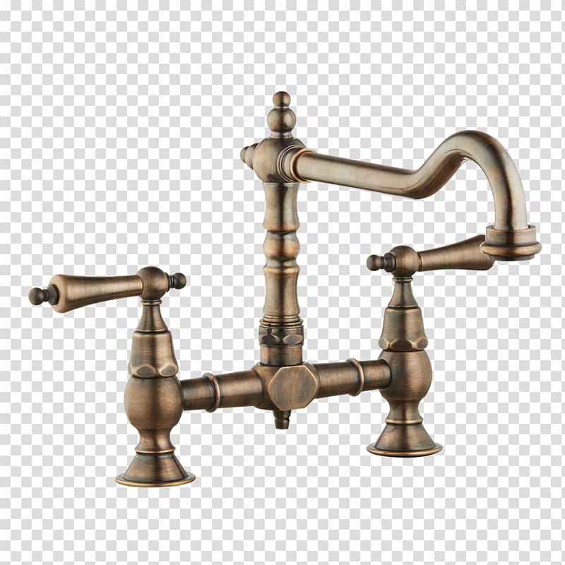 kitchen sink Brass Tap Bathroom, copper kitchenware transparent background PNG clipart