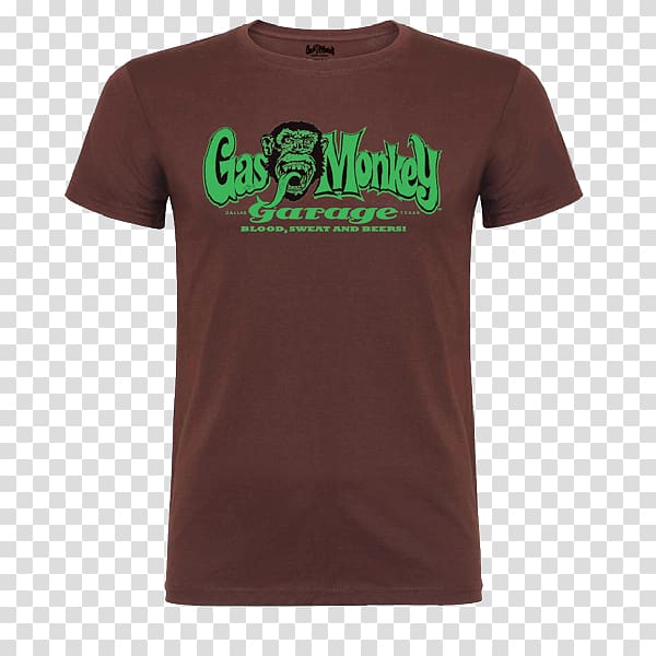 Gas Monkey Garage T-Shirt OG Logo Gas Monkey Garage Blood Sweat and Tears T Shirt Black XL Sleeve, T-shirt transparent background PNG clipart