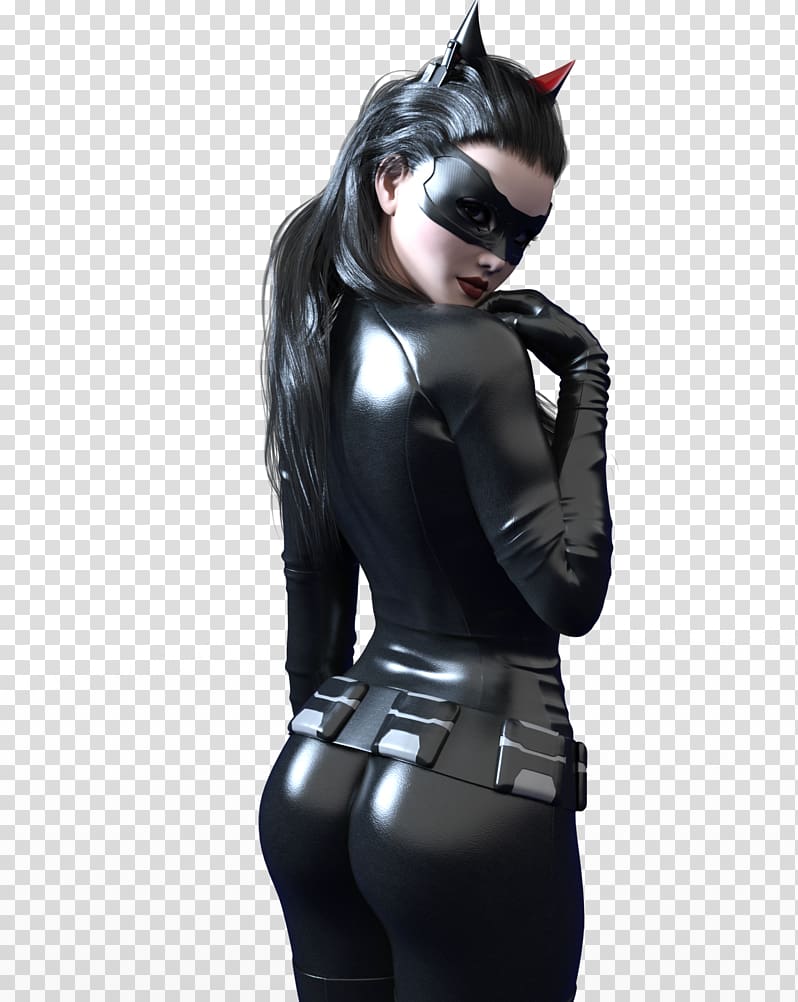Latex clothing Character Fiction, catwoman transparent background PNG clipart