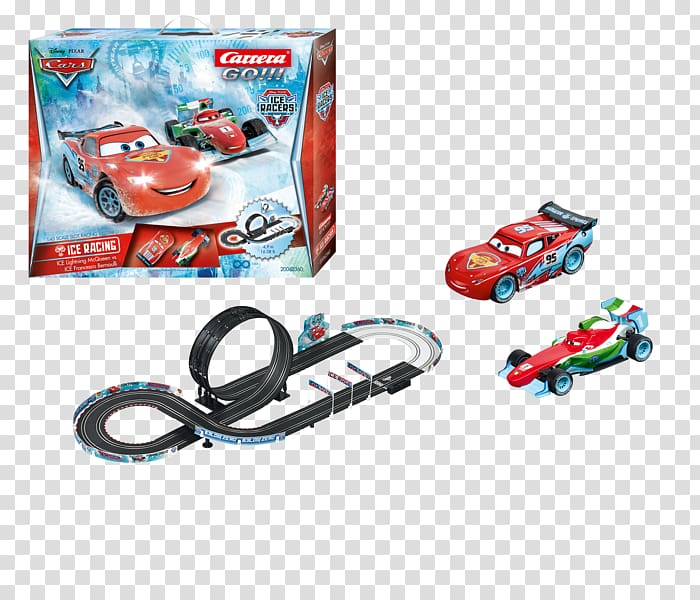 Toy Lightning McQueen Carrera Boost Slot car, Radio Controlled Aircraft transparent background PNG clipart