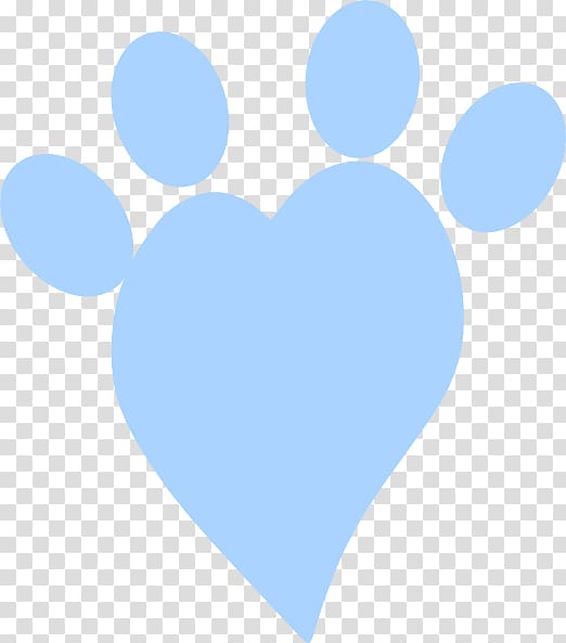 Blue Heart Sky Pattern, Heart Paw transparent background PNG clipart
