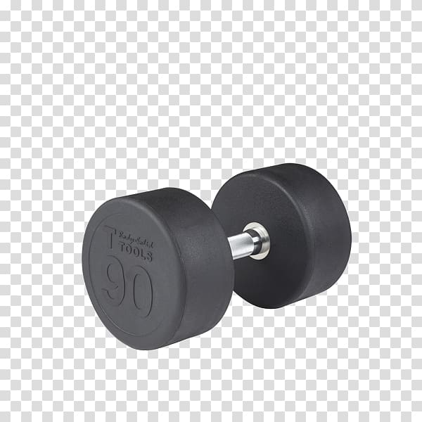 Body Solid SDP Rubber Round Dumbbell Body Solid Dual Swivel T Bar Row Platform BodySolid GDR60 Two Tier Dumbbell Rack Body-Solid, Inc., 80 lb dumbbell transparent background PNG clipart