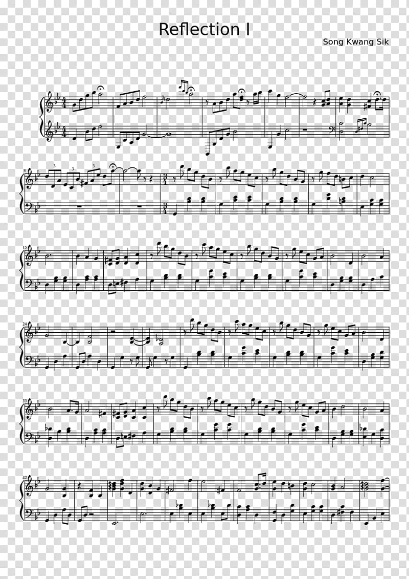 Sheet Music Piano Solo Bad Romance, sheet music transparent background PNG clipart