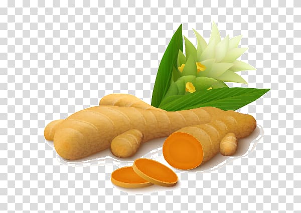 Turmeric Spice Herb Food, Creative ginger transparent background PNG clipart