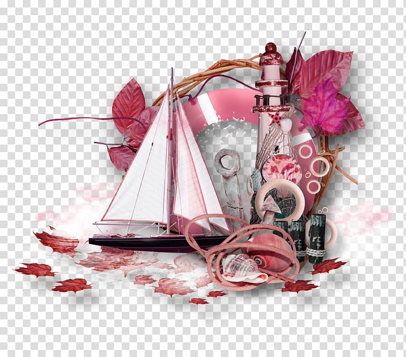 Sea Beach Boat , Sailing decoration pattern material transparent background PNG clipart