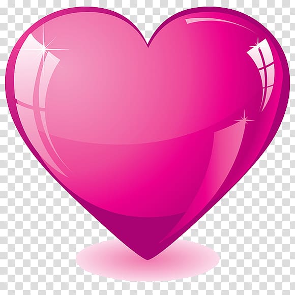 Heart Pink , Hot Pink Heart Background transparent background PNG clipart