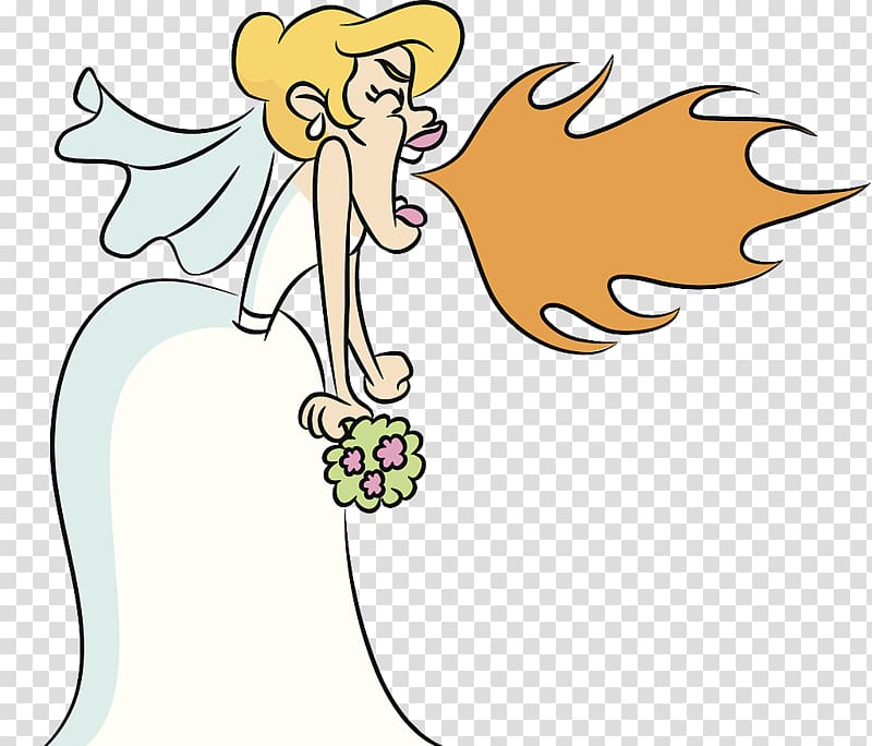 The Conscious Bride: Women Unveil Their True Feelings about Getting Hitched Wedding Stress Bridegroom, Cartoon characters crazy bride transparent background PNG clipart