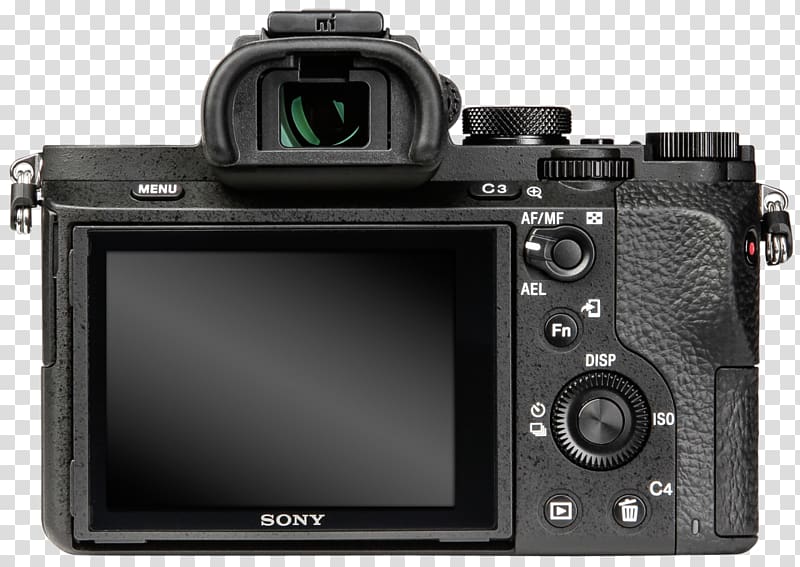 Sony Alpha 7R Sony α7 Sony a7 III Body Full-frame digital SLR Mirrorless interchangeable-lens camera, Camera transparent background PNG clipart