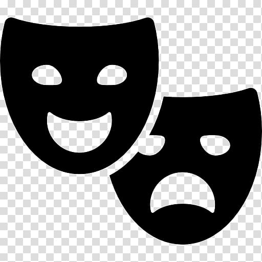 Theatre Drama Mask Comedy, entertainer transparent background PNG clipart