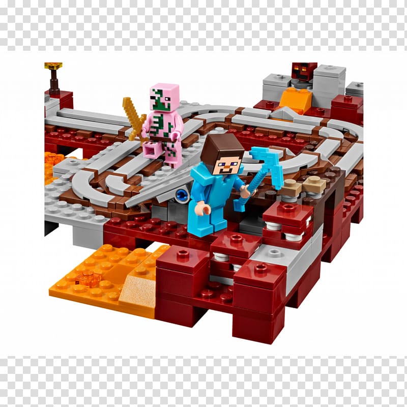 LEGO 21130 Minecraft The Nether Railway Toy Lego Minecraft, others transparent background PNG clipart