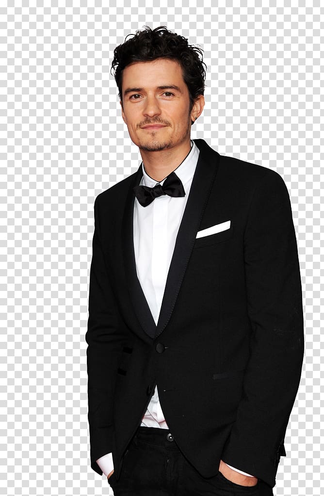 Black M Hairstyle Intension Tuxedo Flower, Orlando Bloom transparent background PNG clipart