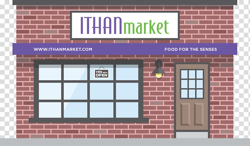 Ithan Market Food Butcher Meat Meal, storefront transparent background PNG clipart