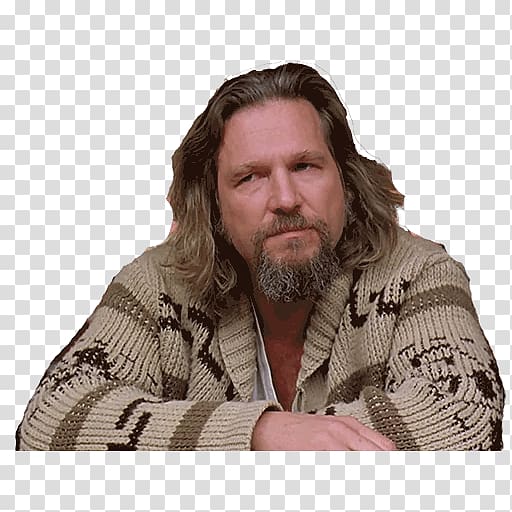 Jeff Bridges The Big Lebowski The Dude Coen brothers Film, the dude transparent background PNG clipart