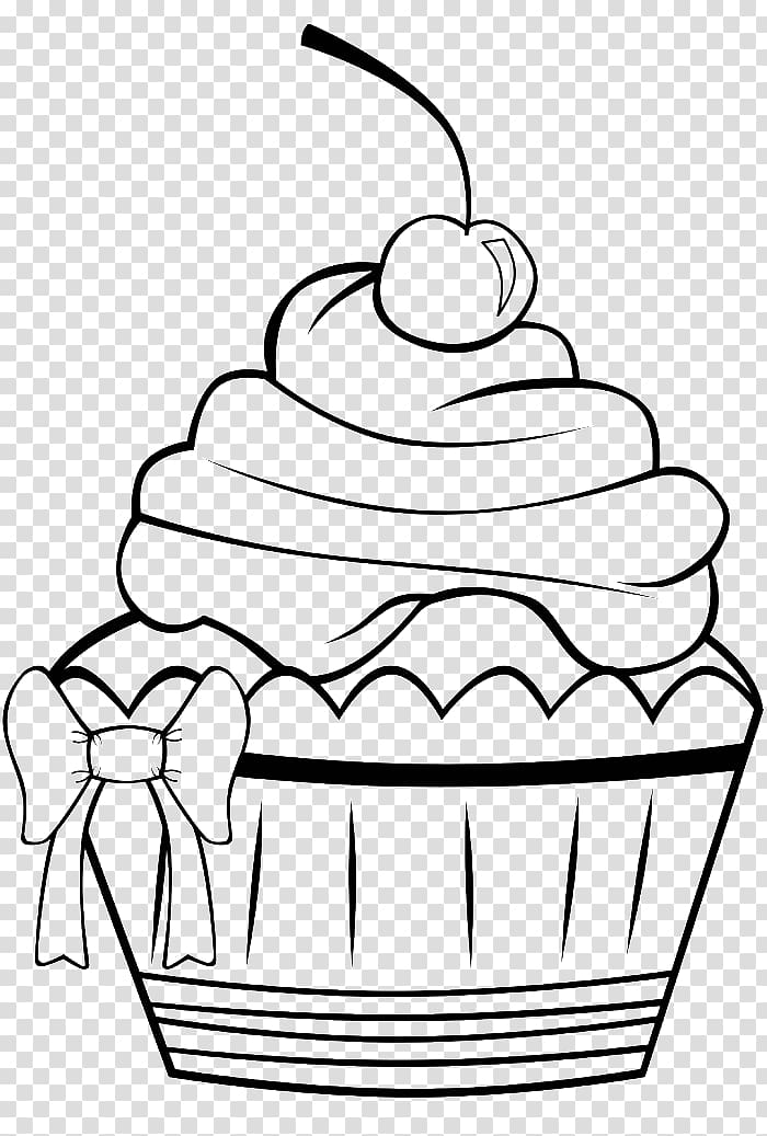 black cupcake , Cupcake Frosting & Icing Muffin Coloring book, Cupcake Draw transparent background PNG clipart