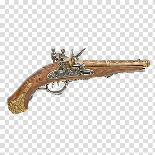 Flintlock Gun barrel Firearm Pistol Double-barreled shotgun, 357 Magnum transparent background PNG clipart