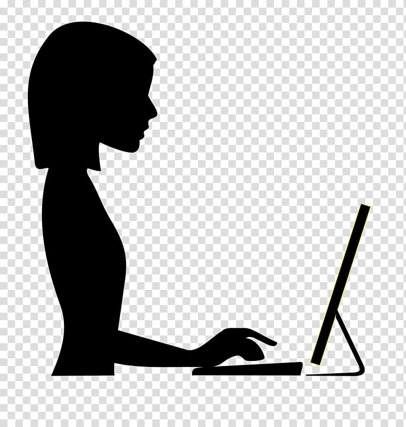 Woman Womens work , Typing transparent background PNG clipart