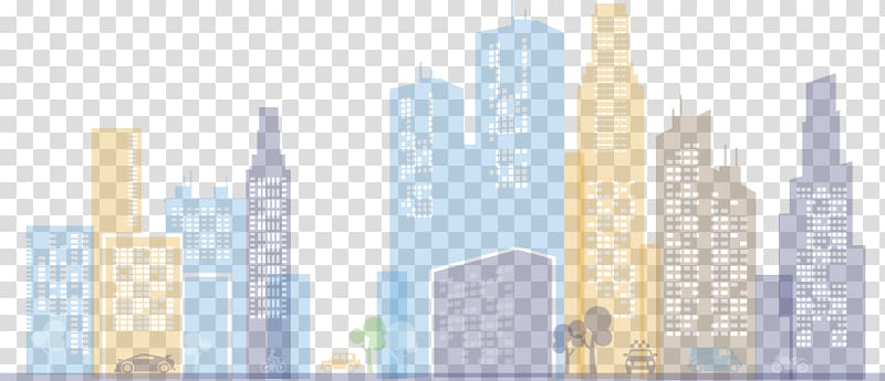 Skyscraper Skyline Metropolis High-rise building Cityscape, Color city transparent background PNG clipart