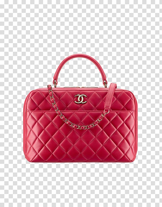 Chanel Handbag Bag collection Fashion, Pink Bowling Purse transparent background PNG clipart