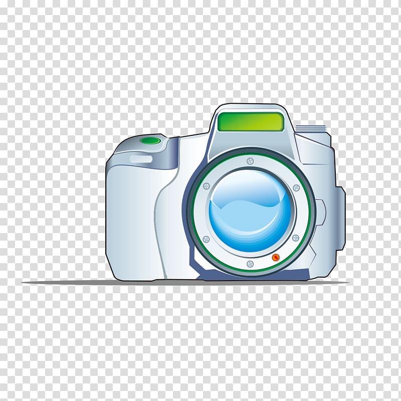 Graphic design Camera, Hand-painted blue camera creatives transparent background PNG clipart