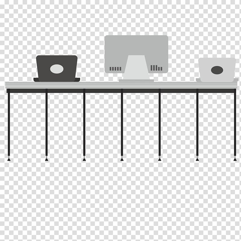 Computer Software Adobe Illustrator, gray office computer cartoon decoration transparent background PNG clipart