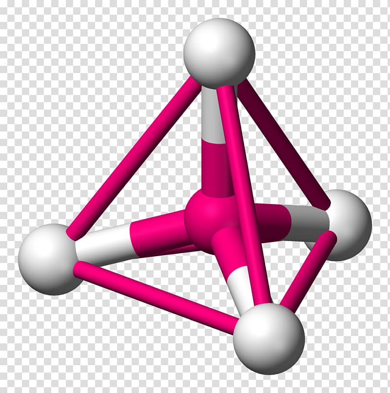 Tetrahedron Tetrahedral molecular geometry Molecule Chemistry, molecular chain transparent background PNG clipart