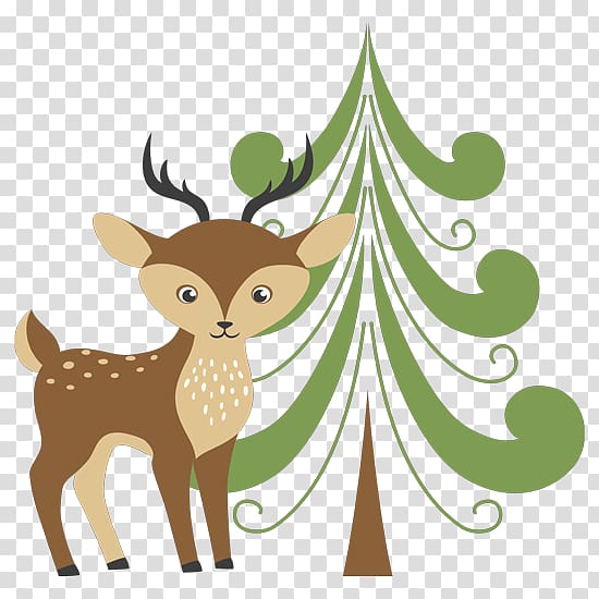 Reindeer Forest Paper, cosmetics decorative material transparent background PNG clipart