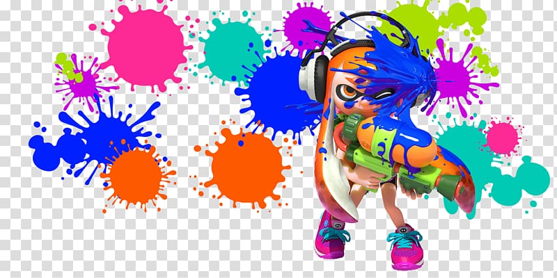 Splatoon 2 Party Birthday, splash splatoon transparent background PNG clipart