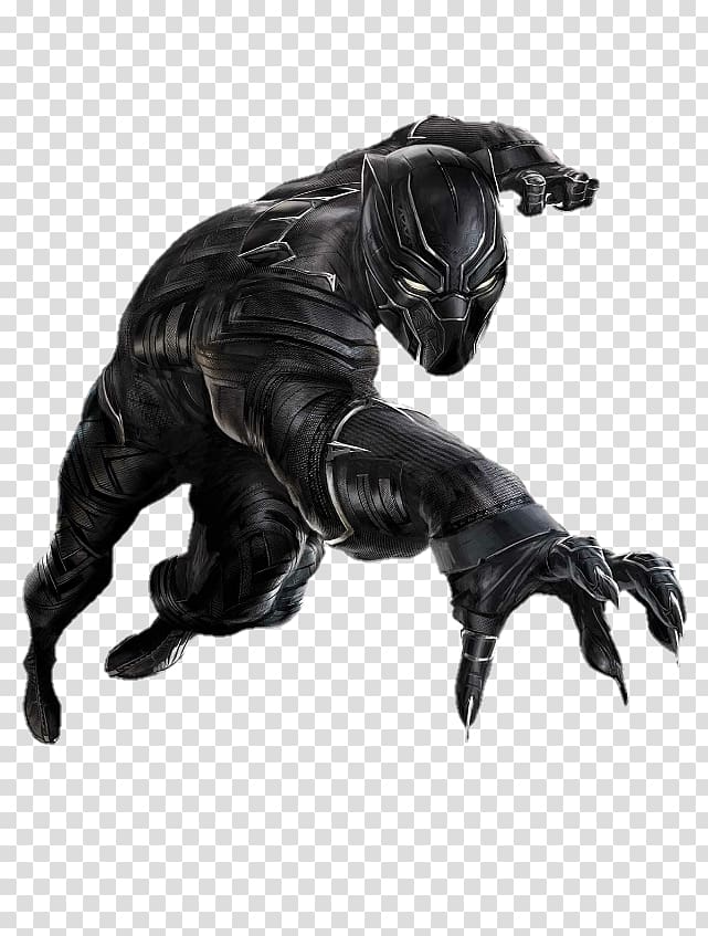 Black Panther Marvel Cinematic Universe Wakanda Marvel Comics Film, black transparent background PNG clipart