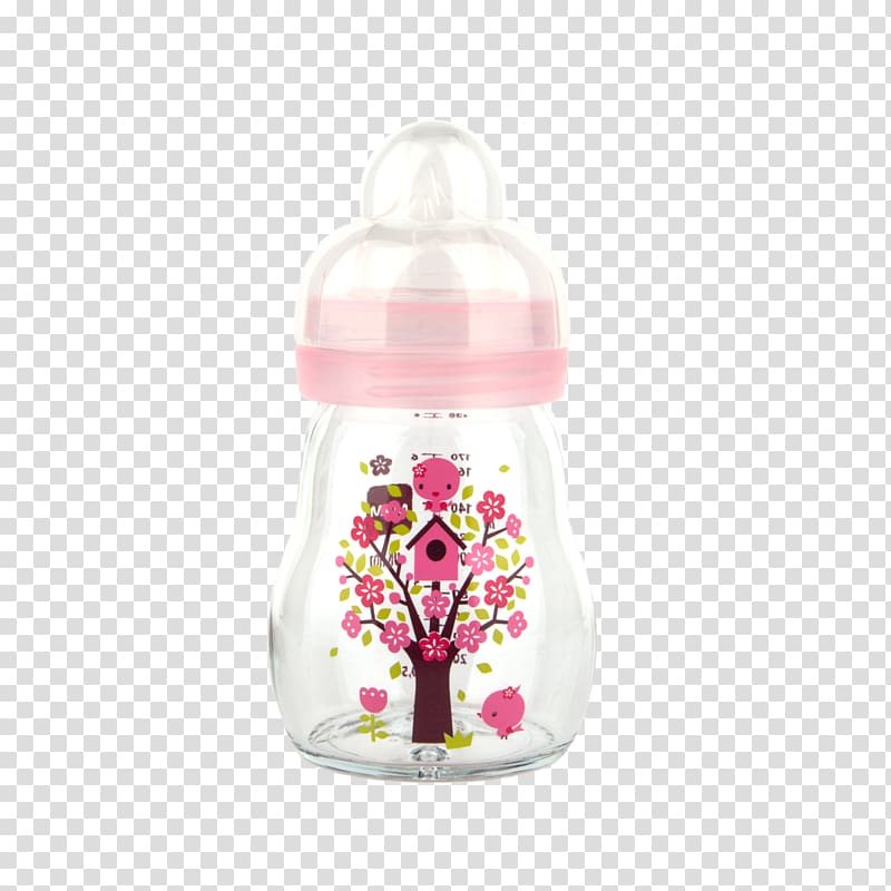 Baby Bottles Glass bottle Sippy Cups, glass transparent background PNG clipart