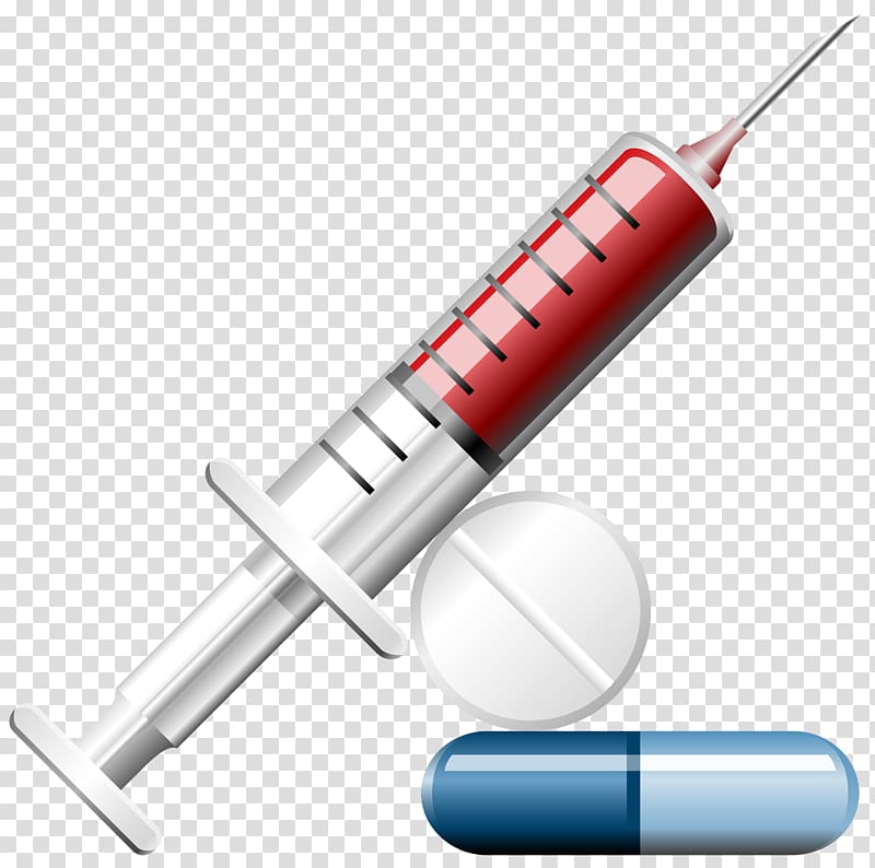 Syringe Pharmaceutical drug Tablet Hypodermic needle , pills transparent background PNG clipart
