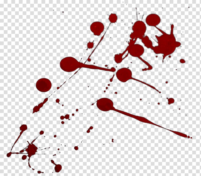 Bloodstain pattern analysis , blood transparent background PNG clipart