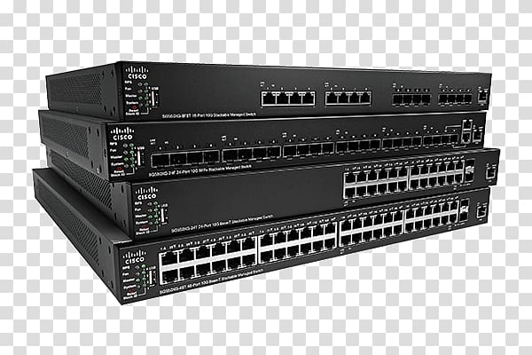 Gigabit Ethernet Network switch Stackable switch Power over Ethernet Cisco Catalyst, others transparent background PNG clipart