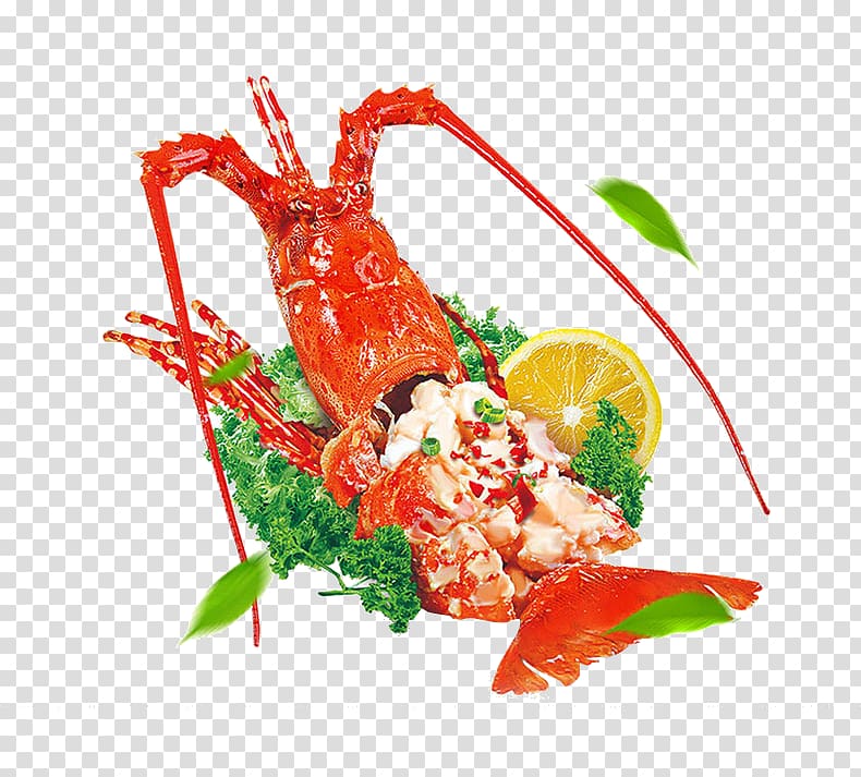 Lobster Caridea Panulirus Seafood Shrimp, Steamed lobster transparent background PNG clipart