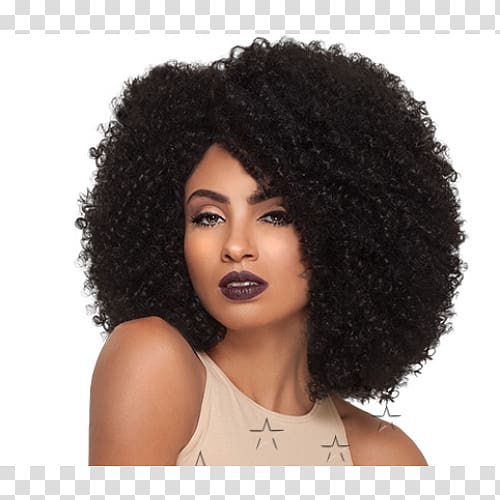 Outre Big Beautiful Hair Synthetic Lace Front Wig 4A-Kinky Outre 3c-whirly lace front wig Lace wig, hair transparent background PNG clipart