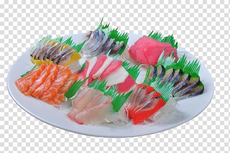 Sashimi Sushi Japanese Cuisine Smoked salmon Pandalus borealis, Sashimi Sushi transparent background PNG clipart