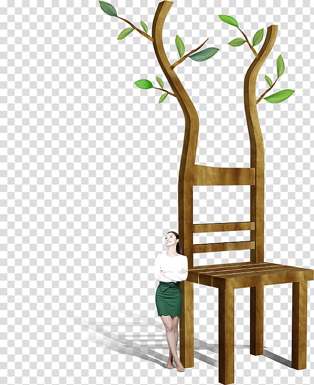 uacf5ubd80 uc7acub2a5 Learning, Wooden stool on the edge of beauty transparent background PNG clipart