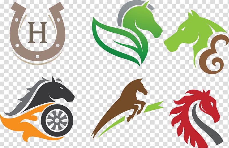 assorted-color horse logo illustrations, Horse Logo Icon, Horse logo icon transparent background PNG clipart