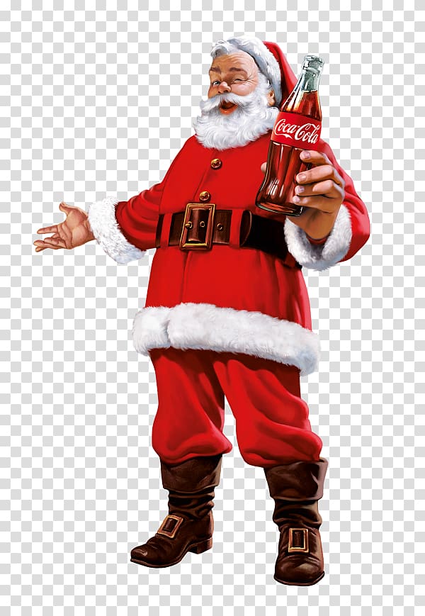 Santa Claus Coca-Cola Christmas Erythroxylum coca, santa claus transparent background PNG clipart