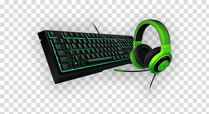 Computer keyboard Razer Ornata US Headphones Razer Inc., green promotions transparent background PNG clipart