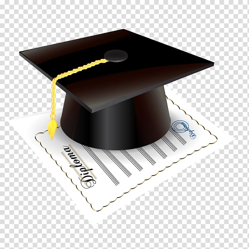 Square academic cap Graduation ceremony Diploma , graduation transparent background PNG clipart