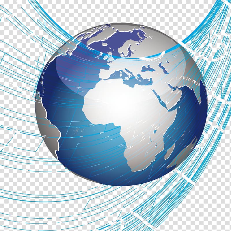 Earth Drawing Icon, Earth and the blue curve transparent background PNG clipart