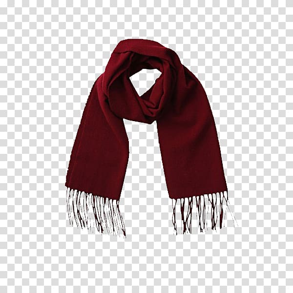 Scarf Winter, Classic red winter scarves transparent background PNG clipart