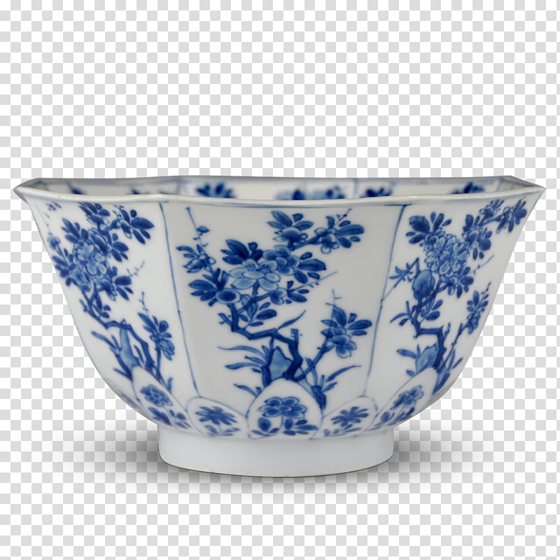 Blue and white pottery Porcelain Bowl Kraak ware Ceramic, celadon vase transparent background PNG clipart
